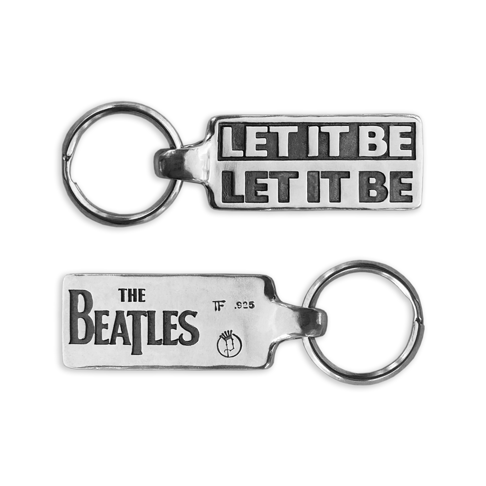 The Beatles- Let It Be- Sterling Silver Keychain & Pin Set